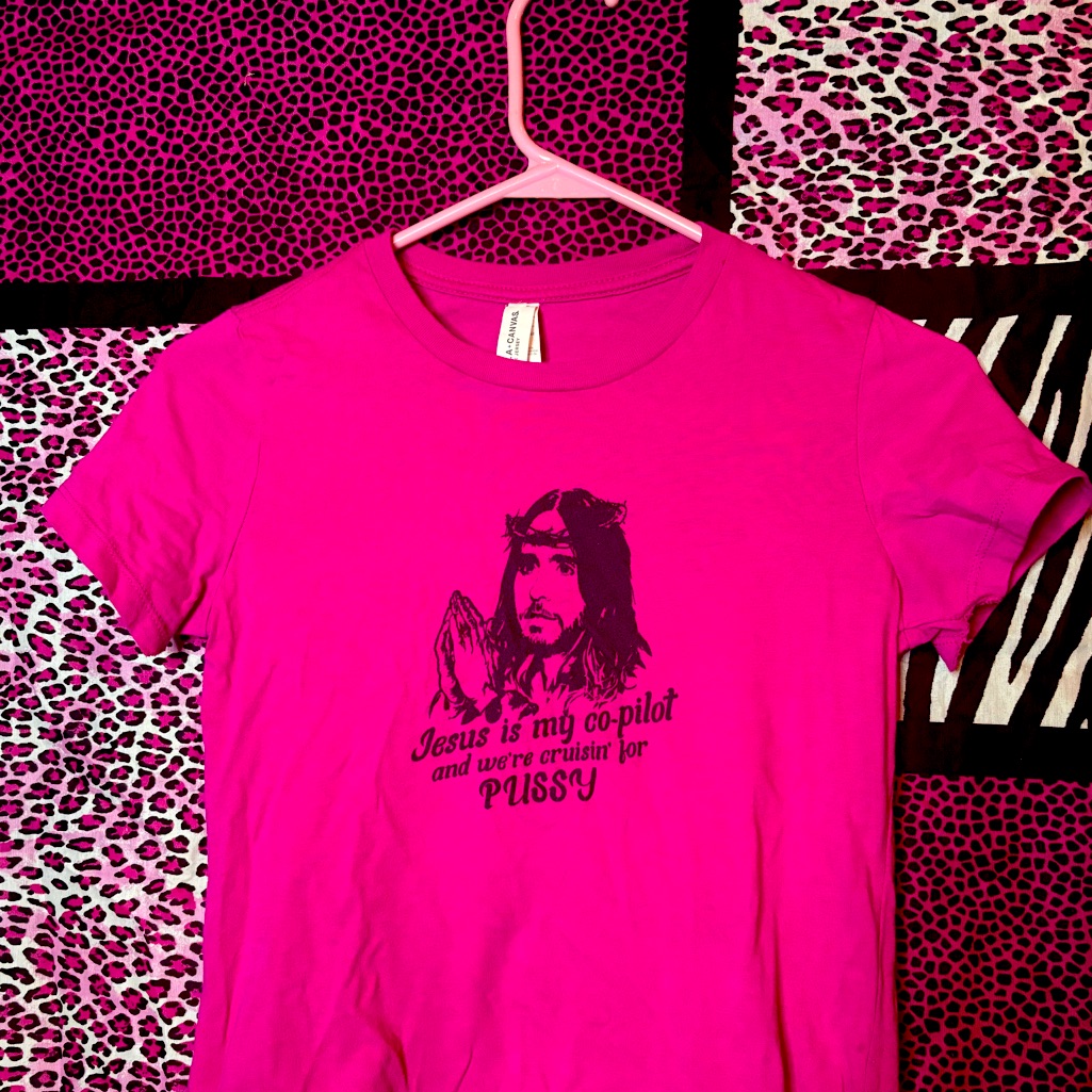 Jesus Is Copilot Cropped T$Hirt <333